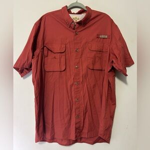 Mens 2XL Red Head Botton Down Fishing Shirt. SKU A44